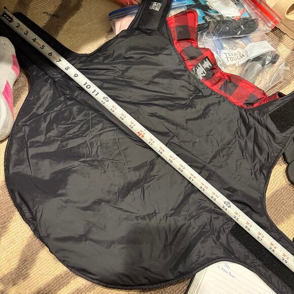 32 Degrees Dog Down Vest Red Plaid Puffer Jacket L - Picture 8 of 10